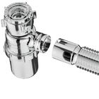 Sifão Sanfonado Com Copo 49cm Cromado | Astra | Kit C/ 3 Un